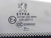 Geam fix dreapta fata Peugeot 508 [Fabr 2010-2018] OEM