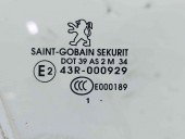 Geam usa dreapta fata Peugeot 508 [Fabr 2010-2018] OEM