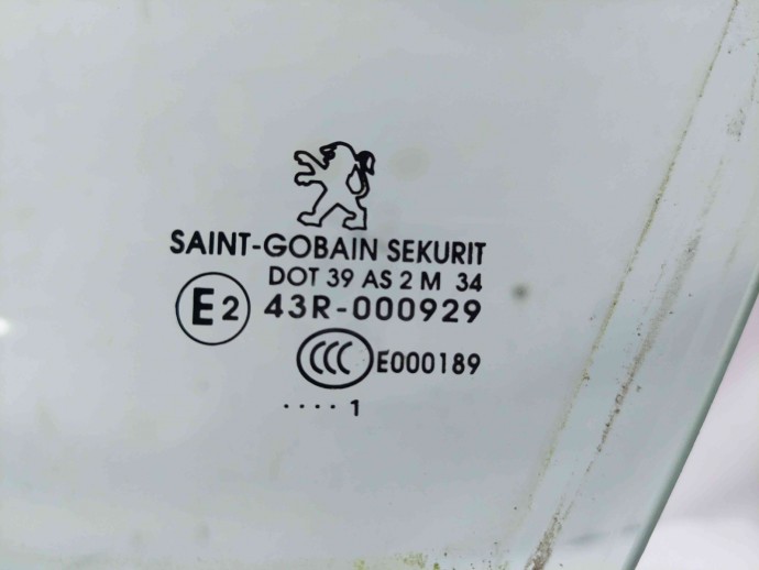Geam usa stanga fata Peugeot 508 [Fabr 2010-2018] OEM