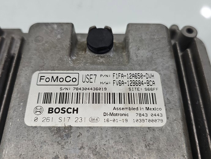 Calculator motor ECU Ford Focus 3 [Fabr 2010-2018] F1FA-12A650-DVH 1.0 Benz M1DD 92KW / 125CP