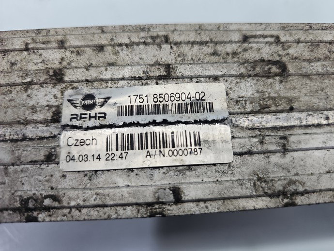 Radiator intercooler MINI Countryman (R60) [Fabr 2010-2016] 17518506904 1.6 N47C16U1 82KW / 111CP