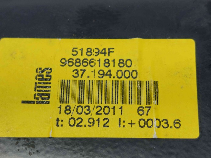 Macara electrica geam stanga fata Peugeot 508 [Fabr 2010-2018] 9686618180 | 9688808280