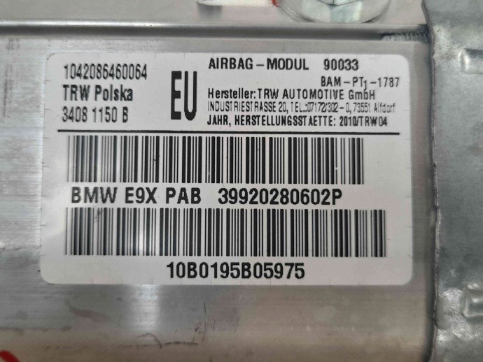 Airbag pasager 39920280602P Bmw 3 (E90) [Fabr 2005-2011] 2.0 N47