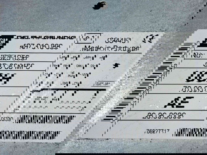  Radio CD Opel Antara [Fabr 2006-2017] 13251056