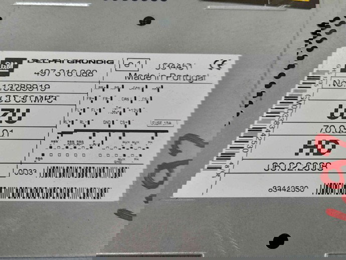 Radio CD 497316088 Opel Corsa D [Fabr 2006-2013] 