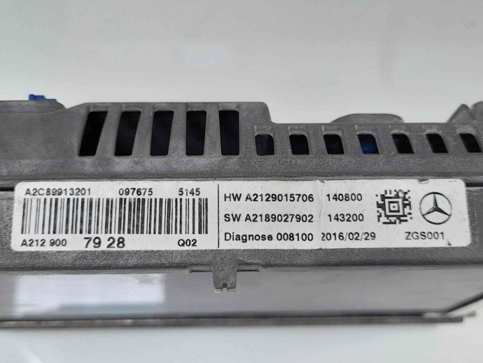 Display bord A2129015706 MERCEDES Clasa E (W212) [Fabr 2009-2016]