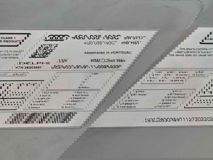 Unitate multimedia 4G0035193C Audi A6 (4G5, C7) [Fabr 2011-2017]