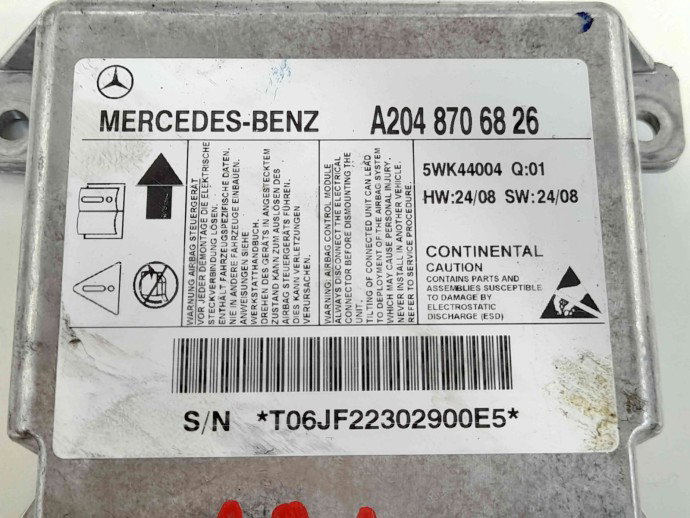 Calculator airbag A2048706826 Mercedes Clasa C (W204) [Fabr 2007-2014] D651913 D615913