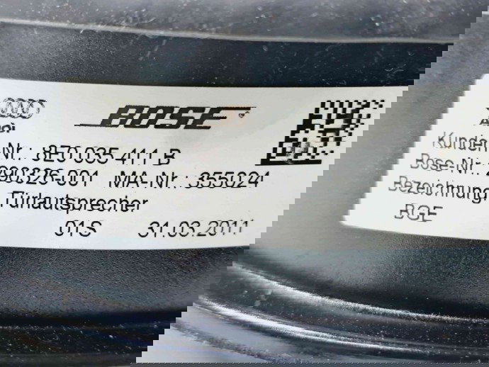  Boxa dreapta fata Audi A3 Sportback (8PA) [Fabr 2004-2013] 8E0035411B 2.0 TDI CFFB 103KW / 140CP