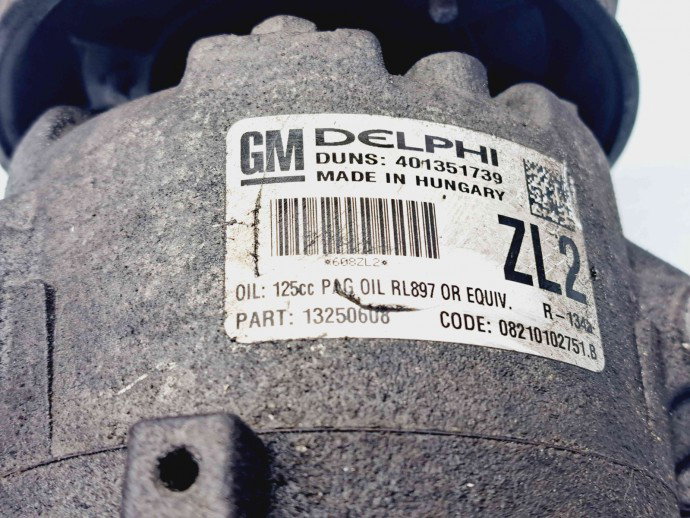 Compresor clima Opel Astra J [Fabr 2009-2015] 13250608 1.4 Benz A14XER   