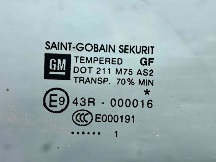 Geam usa dreapta fata Opel Meriva B [Fabr 2010-prezent] OEM