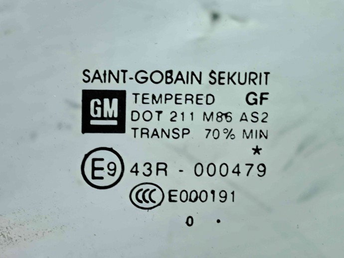 Geam usa dreapta spate Opel Meriva B [Fabr 2010-prezent] OEM