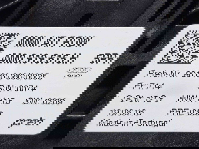  Joystick navigatie Audi Q7 (4MB) [ Fabr 2015-prezent] 4M0919615H