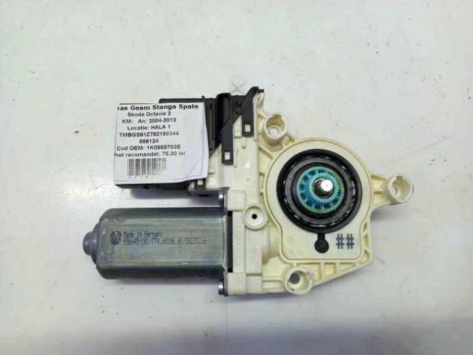 Motoras Geam Macara Electrica Usa Portiera Stanga Spate 5P0839461A, 1K0959703E, Seat Altea (5P1)