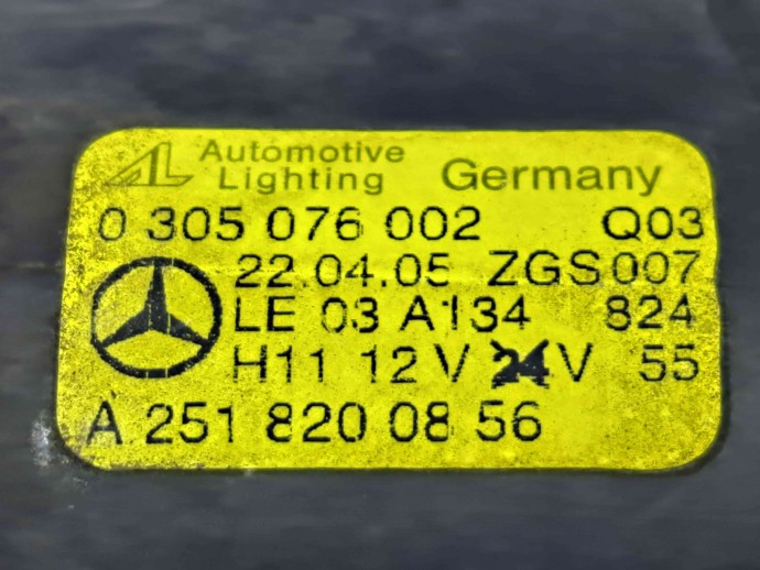  Proiector ceata dreapta Mercedes Clasa A (W169) [Fabr 2004-2012] A2518200856