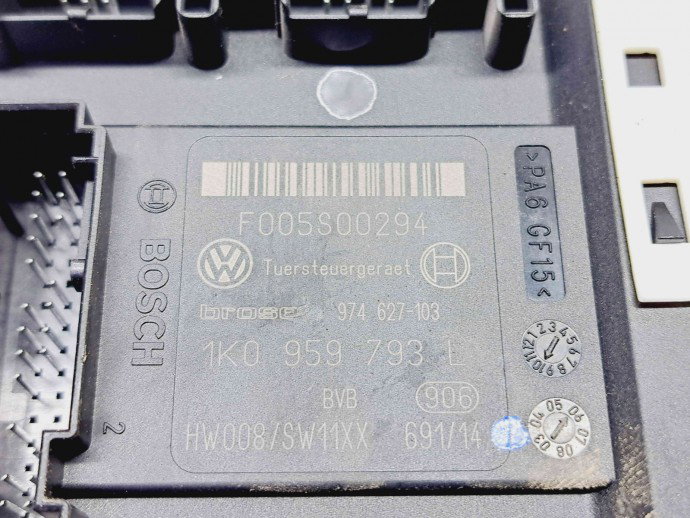 Motoras geam dreapta fata Seat Leon (1P1) [Fabr 2005-2011] 1P0837402F | 1K0959793L