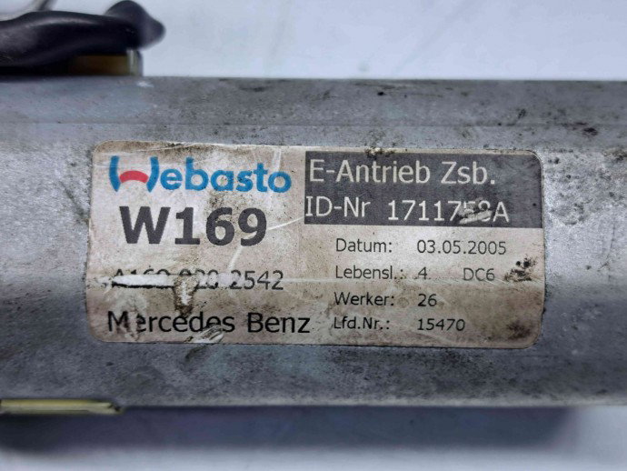 Motoras trapa Mercedes Clasa A (W169) [Fabr 2004-2012] A1698202542 | 0390200003
