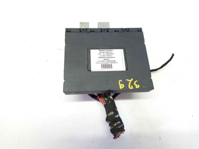 Unitate Modul Calculator Control Confort Comfort Vw Touran (1T3) 2.0tdi, 3C0937049E