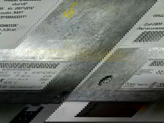 Unitate Calculator Modul Bluetooth, 4E0862335, Audi A6 (4F2, C6)