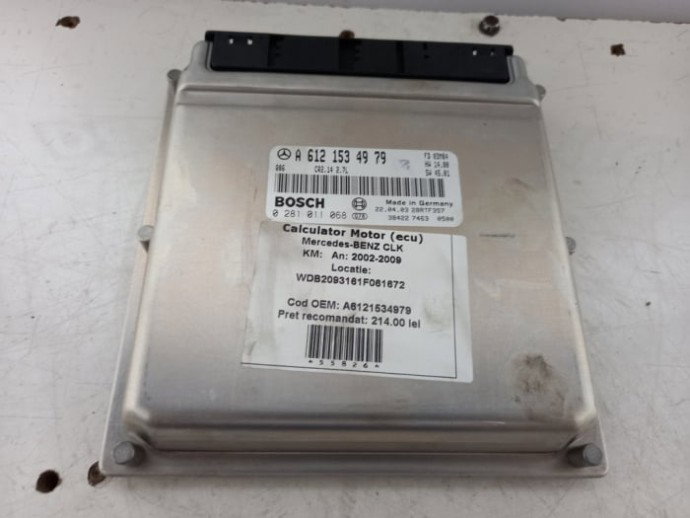 Modul ECU Calculator Motor ECU A6121534979, Mercedes Clasa C T-Model (S203) 2001-2007, 2.7cdi