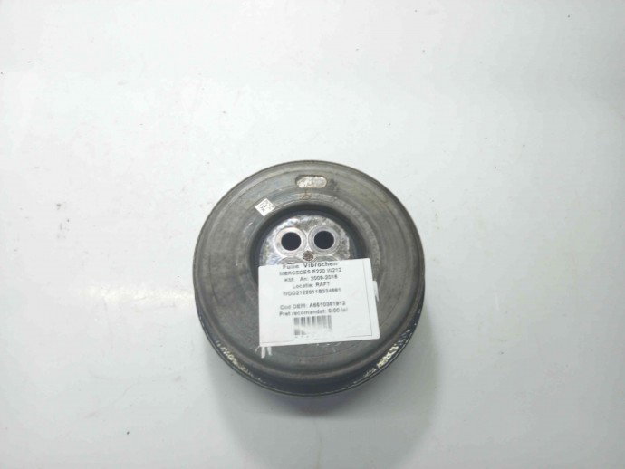 Fulie Rola Pinion Vibrochen Arbore Cotit A6510351912 Mercedes-Benz E220 W212 2.2 CDI 2009-2016