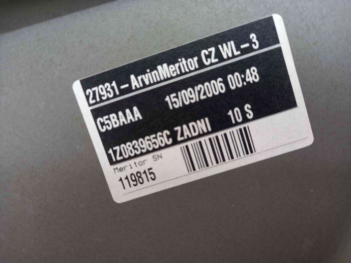Macara electrica geam dreapta spate Skoda Octavia 2 Combi (1Z5) [Fabr 2004-2013] 1Z0839656C