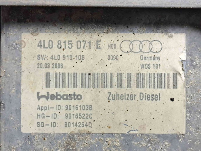  Webasto Audi Q7 (4LB) [ Fabr 2006-2014] 4L0815071E | 4L0910105