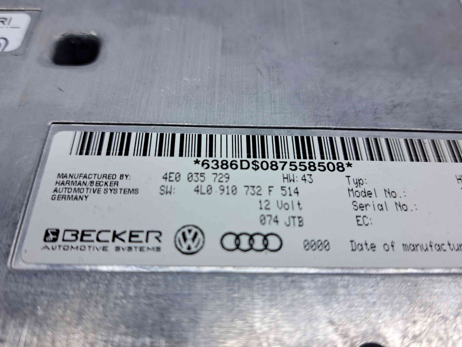 Modul audio Audi Q7 (4LB) [ Fabr 2006-2014] 4E0035729 n 4L0910732F - imagine 2