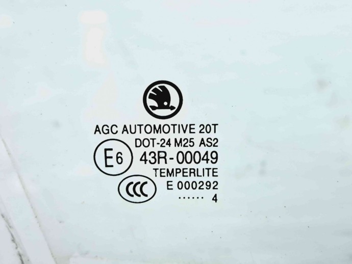 Geam usa dreapta fata Skoda Octavia 3 (5E3) [Fabr 2012-prezent] OEM