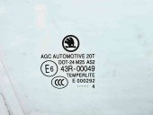 Geam usa dreapta fata Skoda Octavia 3 (5E3) [Fabr 2012-prezent] OEM