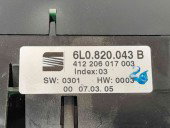 Display AC   Seat Ibiza 4 (6L1) [Fabr 2002-2009] 6L0820043B