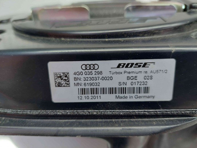 Subwoofer Audi A6 (4G5, C7) [Fabr 2011-2017] 4G0035298