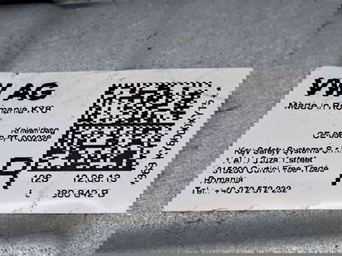  Airbag genunchi Volkswagen Golf 7 (5G) [Fabr 2014-prezent] 5G2880842B