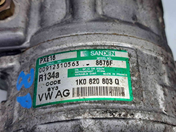 Compresor clima Audi A3 (8P1) [Fabr 2003-2012] 1K0820803Q 1.9 TDI BKC 77KW / 105CP  