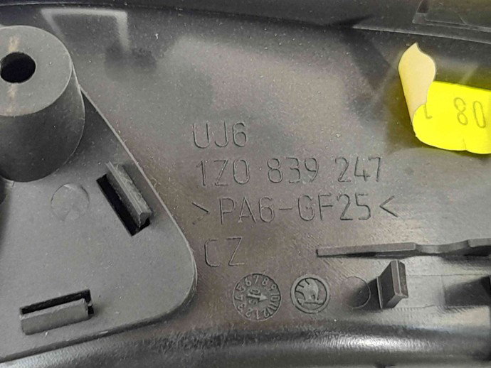 Maner interior stanga spate   Skoda Octavia 2 (1Z3) [Fabr 2004-2013] 1Z0839247