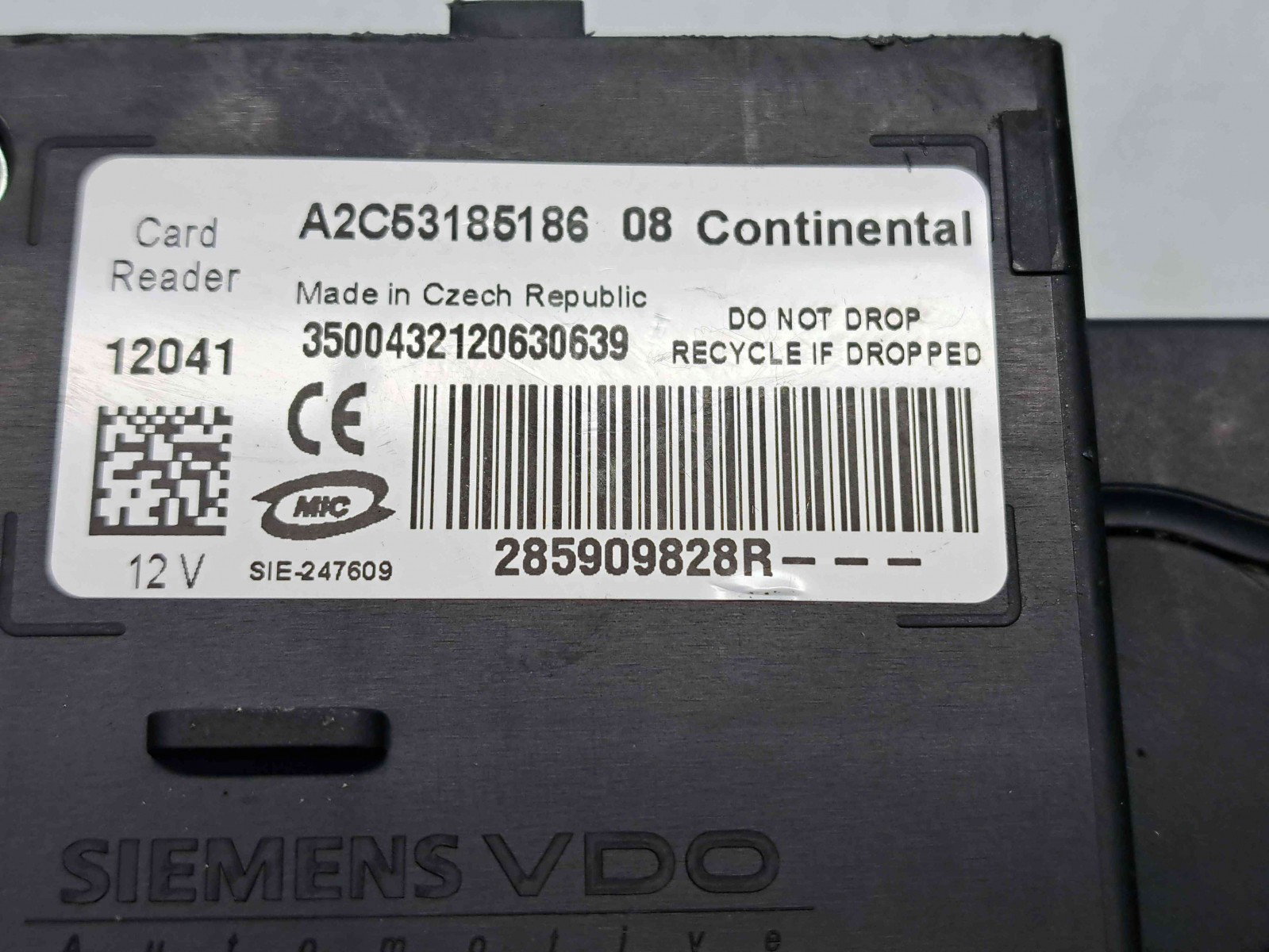 Contact cu cheie Renault Megane 3 Combi [Fabr 2008-2015] 285909828R 1.6 DCI K9K63681KW / 110CP - imagine 2