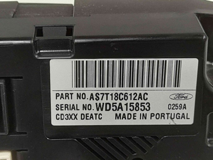 Panou comanda clima   Ford S-Max 1 [Fabr 2006-2014] AS7T18C612AC