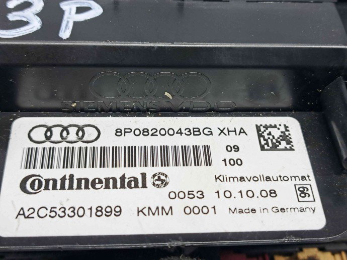  Panou comanda clima Audi A3 (8P1) [Fabr 2003-2012] 8P0820043BG
