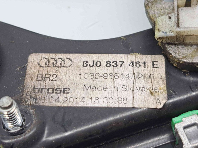 Macara electrica geam stanga fata Audi TT (8J3) [Fabr 2006-2013] 8J0837461E