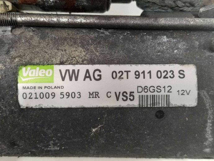 Electromotor 10 dinti  Skoda Fabia 2 (5J, 542) [Fabr 2007-2014] 02T911023S 1.2