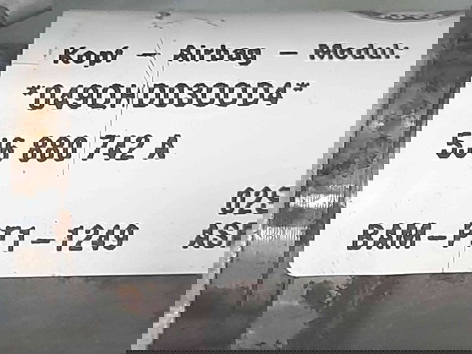 Airbag cortina dreapta  Skoda Fabia 2 (5J, 542) [Fabr 2007-2014] 5J6880742A 