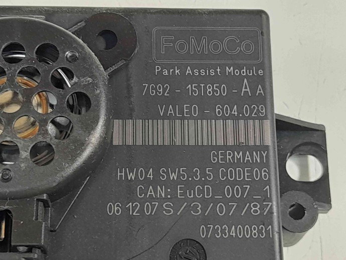 Modul senzori parcare  Ford S-Max 1 [Fabr 2006-2014] 7G92-15T850 2.0 TDCI QXWB  