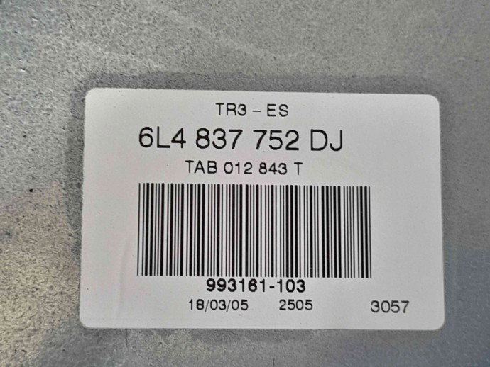 Macara electrica geam dreapta fata  Seat Ibiza 4 (6L1) [Fabr 2002-2009] 6L4837752DJ