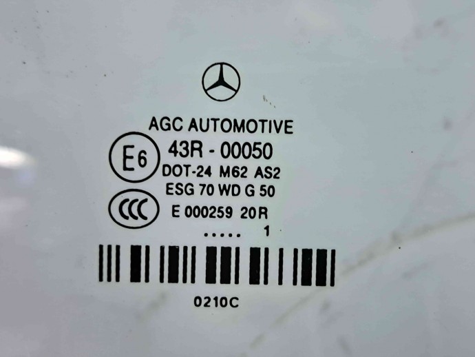Geam usa dreapta fata Mercedes Clasa E (W207) Coupe [Fabr 2009-2012] OEM