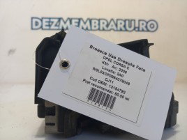 Broasca usa dreapta fata Opel Corsa C 1.3 CDTI 13154792 3PINI 2000-2005