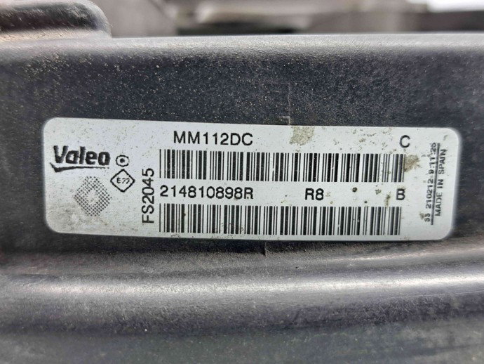 Electroventilator Renault Megane 3 Combi [Fabr 2008-2015] 214810898R 1.5 DCI K9K636 81KW / 110CP  