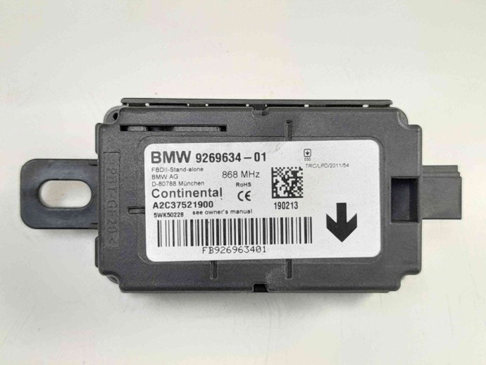 Unitate Modul Calculator Alarma Antifurt 9269634-01, Bmw 6 Cabriolet (F12)