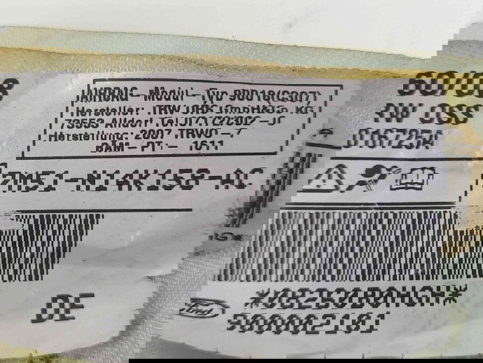 Airbag cortina dreapta Ford Focus 2 (DA) [Fabr 2004-2012] 7M51-N14K158-AC