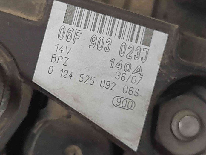 Alternator Audi A4 (8EC, B7) [Fabr 2004-2008] 06F903023J 2.0 TDI BRE  103 KW / 140 CP
