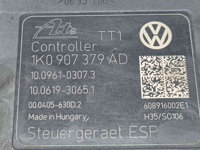 Pompa ABS Audi A3 (8P1) [Fabr 2003-2012] 1K0614517BD | 1K0907379AD 1.9 TDI BXE 77KW / 105CP  